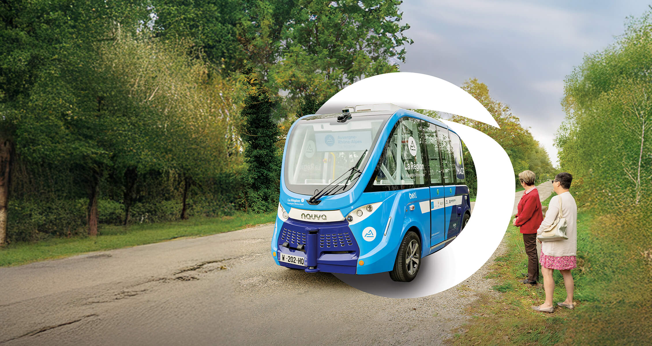 Navette autonome en milieu rural